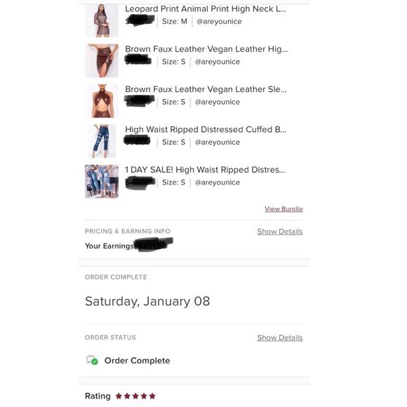 Blue High Waist Ripped Distressed Cuffed Boyfriend Jeans Denim Pants - Picture 3 of 13